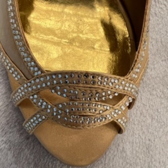 Valenti Franco Women's High Heels Sequin 10 Gold - Picture 6 of 16